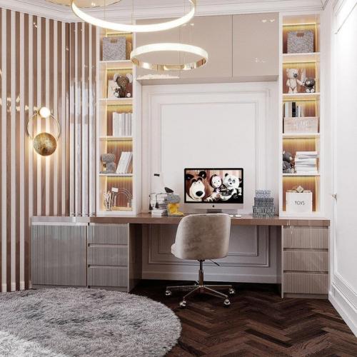 Спокойный интерьер детской. 02