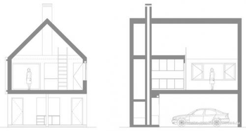 Данный проект разработан по заданию компании Baum как типовой дачный дом для мелкосерийного строительства. 05