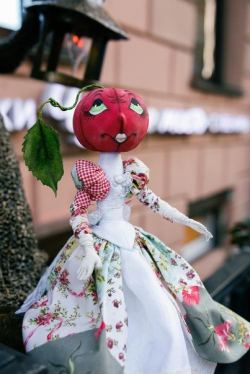 Уникальные интерьерные игрушки в технике грунтованный текстиль. 03