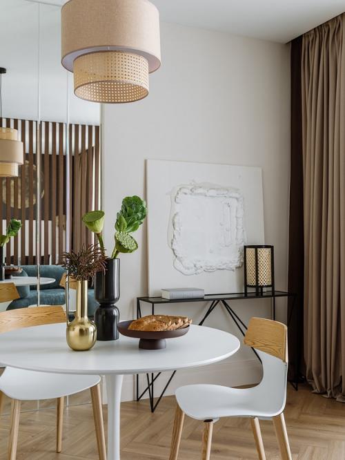 Современный интерьер апартаментов площадью 35 кв. 03