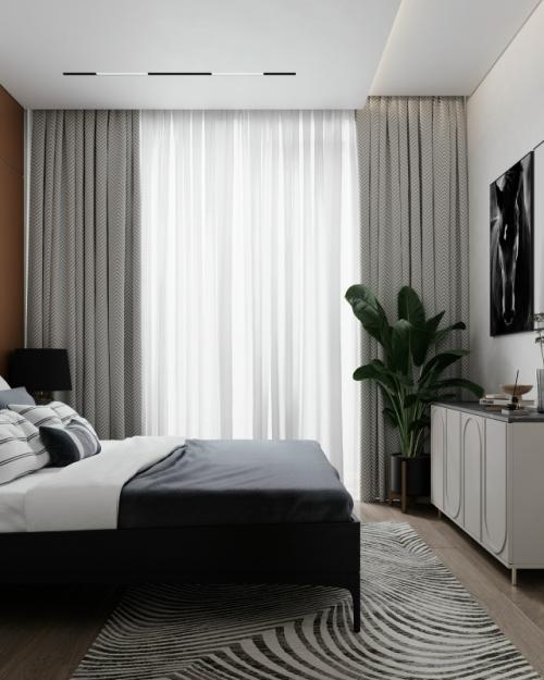 Проект однокомнатной квартиры 44, 6 м 2 в ЖК премиум - класса Slava в Москве. 08