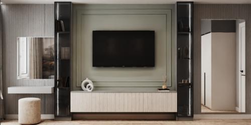 Спальня в квартире из трех комнат. 06