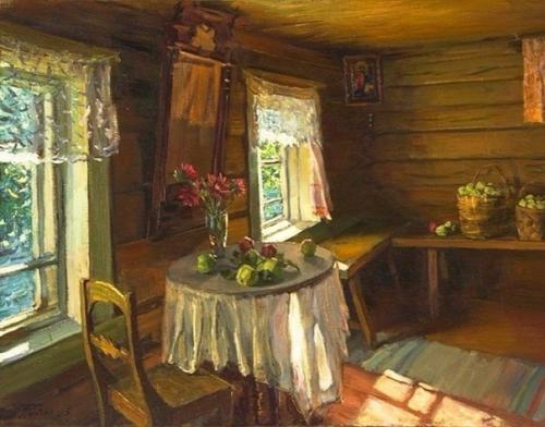 Деревянное зодчество.  От кудрявых стружек тянет смолью, духовит, как улей, белый сруб. 06