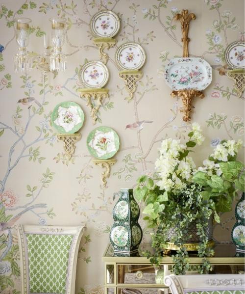 Как вписать настенные тарелки в интерьер. 06