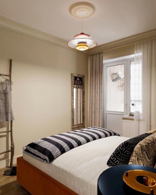 Сочная, яркая, необычная спальня с проекта дизайнера Ольги Шиловой. 04