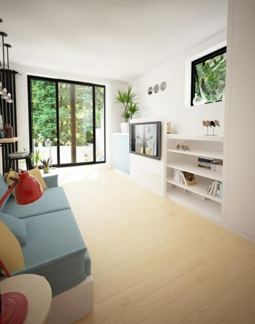 Небольшая площадь студии 28 кв. 08