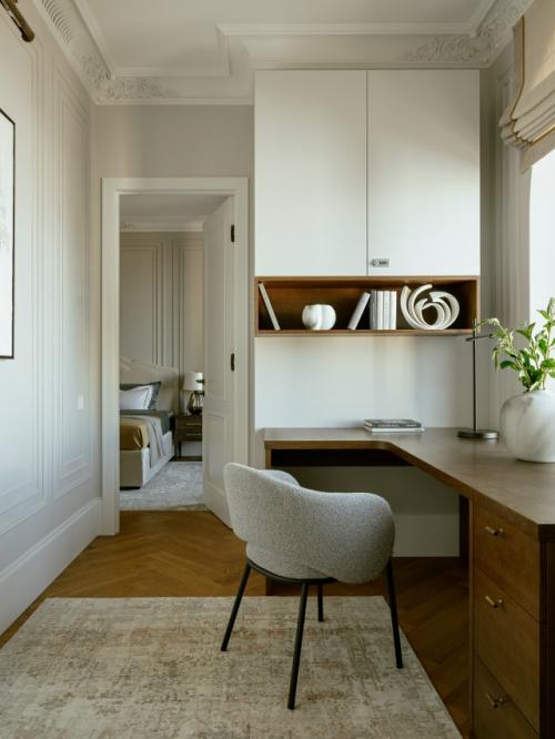 Дизайнер Тата шушнина создала светлое пространство в стиле современной классики - квартиру площадью 153 м в ЖК Серебряный Фонтан в Москве. 03