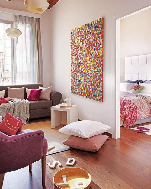 Квартира, в которой все предметы идеально подобраны по стилю и цветам, выглядит скучновато. 01