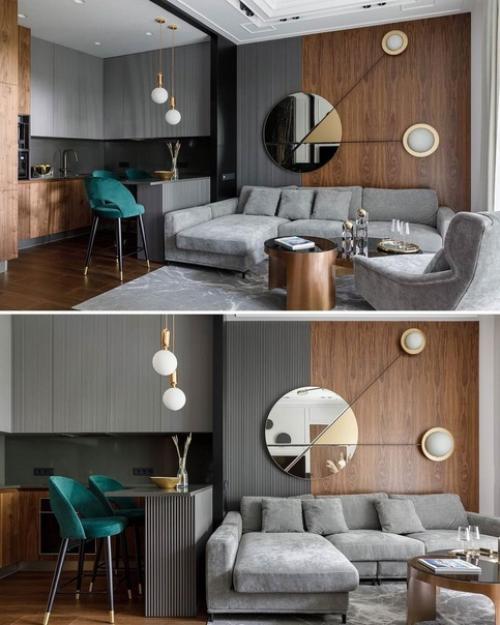 Кухня - гостиная с элементами ар - деко. 05