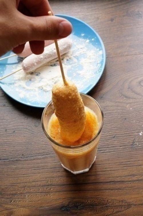 Корн дог (или сосиска в тесте). 03