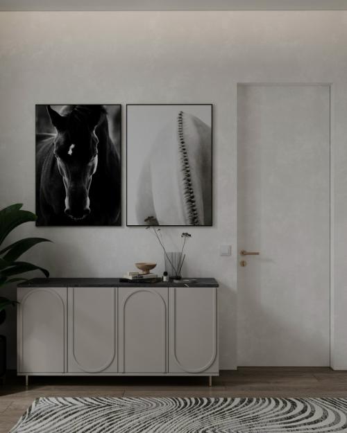 Проект однокомнатной квартиры 44, 6 м 2 в ЖК премиум - класса Slava в Москве. 09