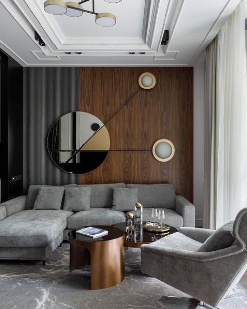 Кухня - гостиная с элементами ар - деко. 01