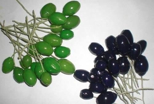 Мы делаем виноградную кисть из желудей. 02