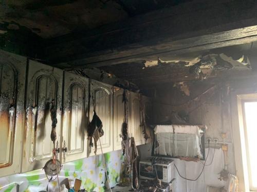 В афанасьевском округе произошел пожар. 01