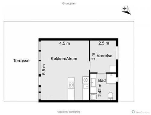 Небольшой коттедж на песчаных дюнах у северного побережья Дании расположен. 05