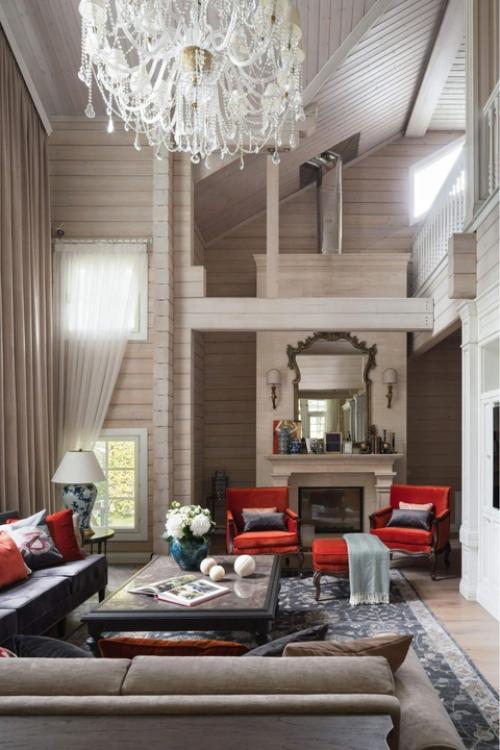 Дом в РЕПИНО. Дизайнерское бюро Full House Design оформило для своих клиентов загородный дом из бруса площадью 315 кв. 01