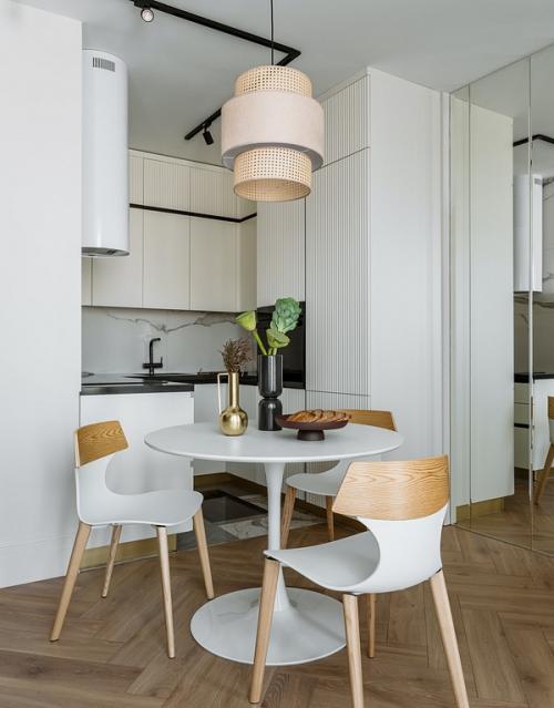 Современный интерьер апартаментов площадью 35 кв. 02