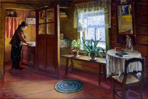 Деревянное зодчество.  От кудрявых стружек тянет смолью, духовит, как улей, белый сруб. 03