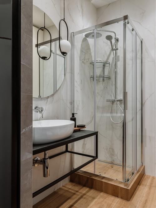 Современный интерьер апартаментов площадью 35 кв. 08