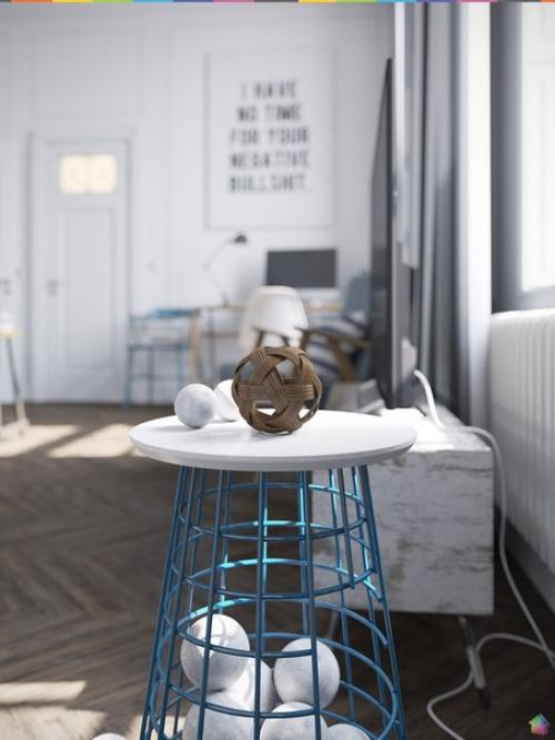 Промышленный скандинавский дизайн в интерьере двухкомнатной квартиры ч. 1. 08