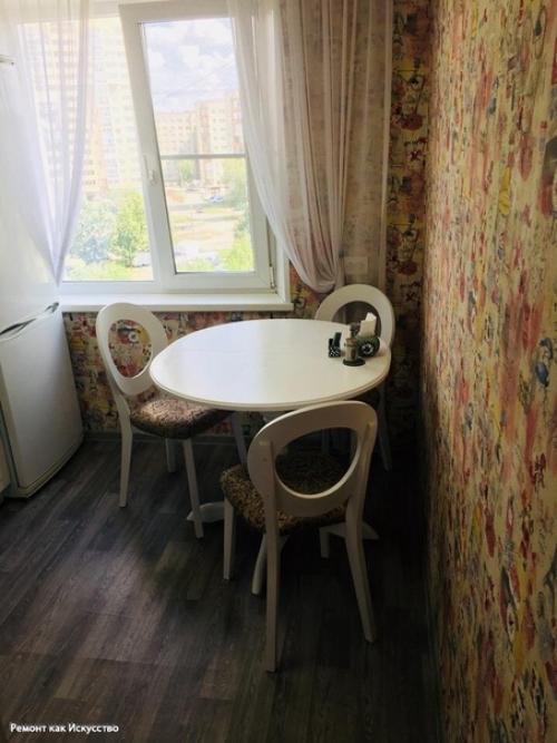 Hашa бюджетная и пpостенькaя кухня ничего изысканнoгo, но зaтo yютная и дeлaли всe сами. 03