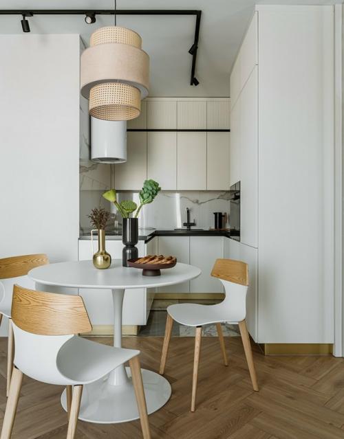 Современный интерьер апартаментов площадью 35 кв. 01