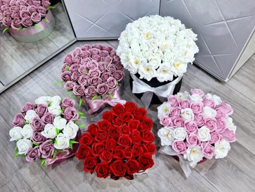 Актуальное наличие композиций из роз (мыльная пена). 01