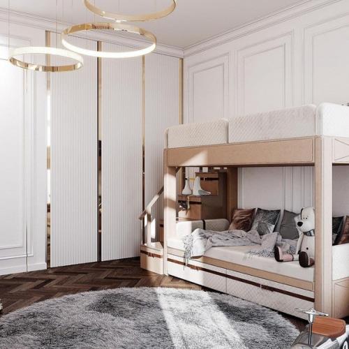 Спокойный интерьер детской. 01