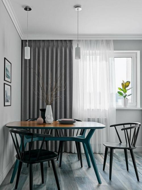 Базовая отделка и мебель российских фабрик: стильная двушка 60 м. 01