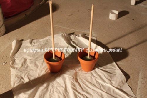 Как сделать осенние топиарии. 02