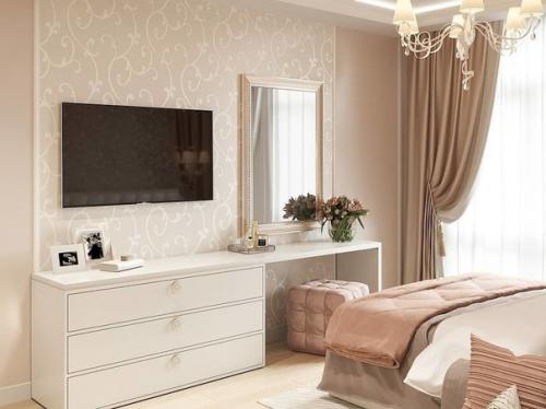 Очень нежные оттенки для спальни. 01