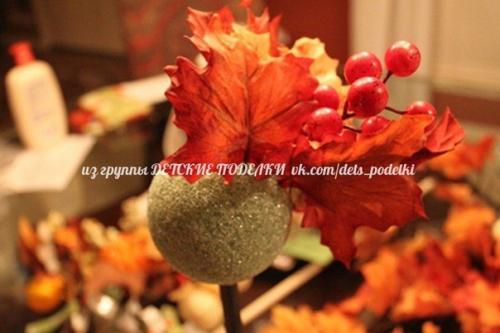 Как сделать осенние топиарии. 05