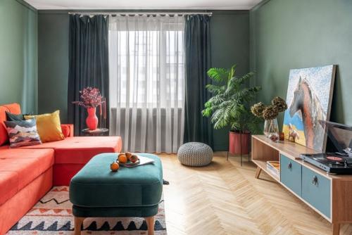 Яркий интерьер 1-комнатной квартиры 38, 5 кв. 02