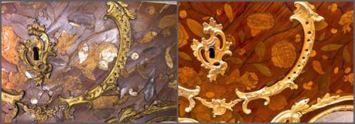 Завершилась реставрация комода наборного дерева из собрания смоленского государственного музея - заповедника. 02