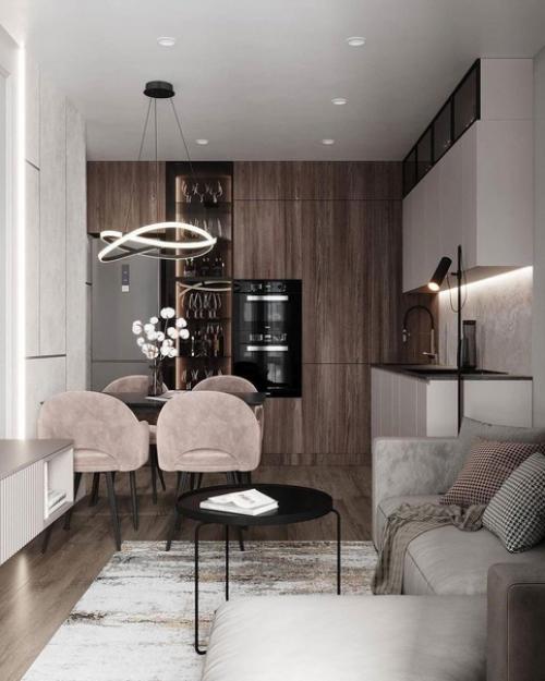 Интерьер квартиры в современной классике от студии дизайна 910studio. 01