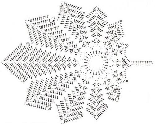 Осенние кленовые листья крючком. 06