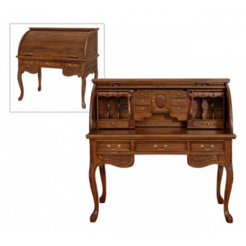 При выборе мебели для кабинета дома, самым важным элементом является письменный стол из массива. 06