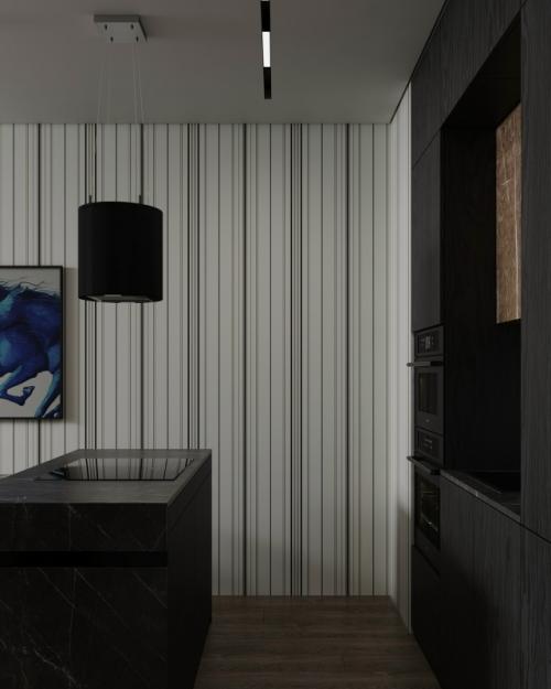 Проект однокомнатной квартиры 44, 6 м 2 в ЖК премиум - класса Slava в Москве. 03