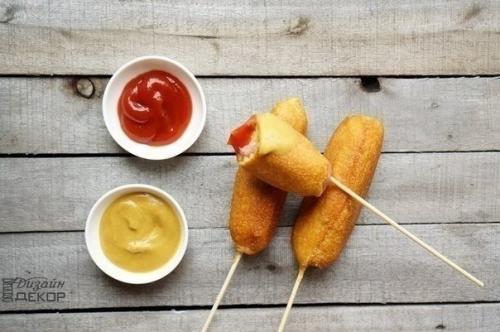 Корн дог (или сосиска в тесте). 06