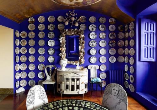 Как вписать настенные тарелки в интерьер. 01