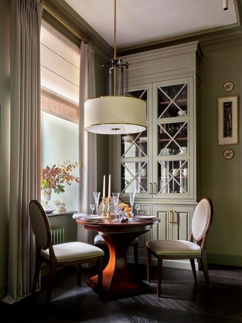 Вдохновение осенью.  Кажется, на интерьер этой небольшой квартиры в Москве дизайнера вдохновила осень. 02