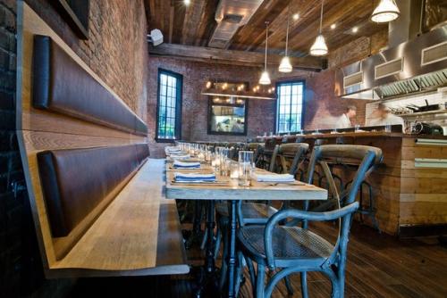 Фермерский стиль с индустриальным характером в ресторане Colonie в Нью-йорке. 01