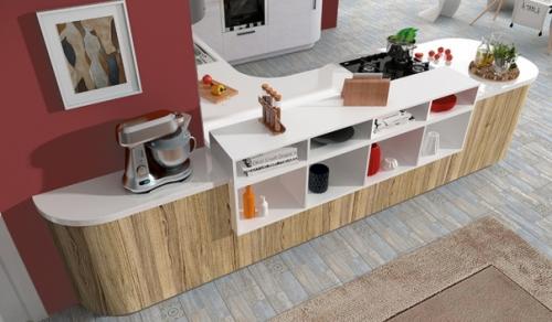 Кухня Эмма с радиусными элементами. 04