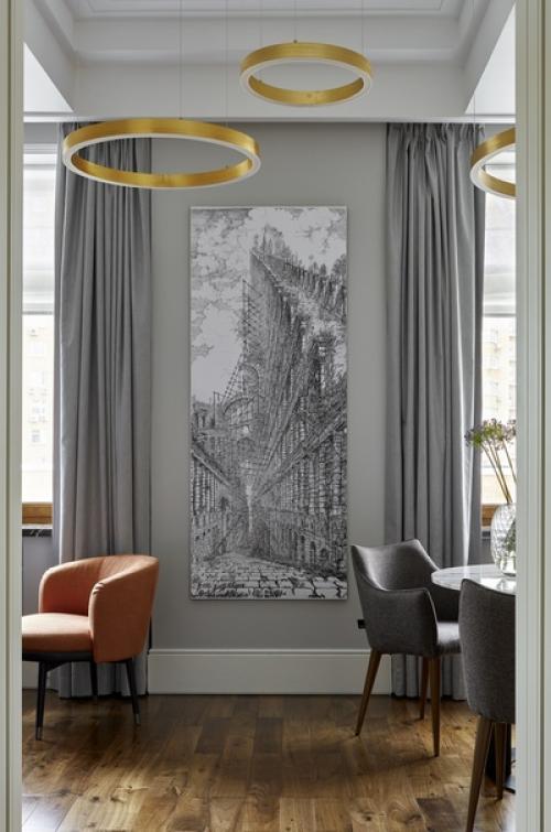 Ар - деко и современная классика: московская квартира 47 м ч. 1. 02