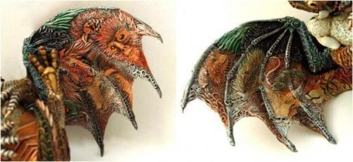 Евгений хонтор - российский художник, создающий сказочные и яркие игрушки, каждая из которых состоит из множества деталей. 03