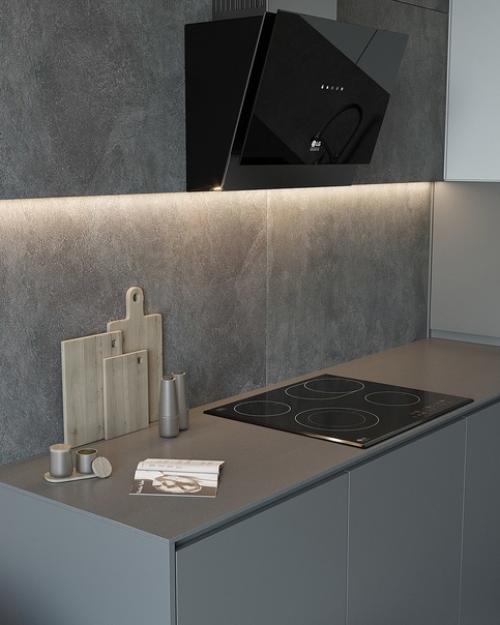 Предлагаю вам оценить дизайн кухни - гостиной. 04