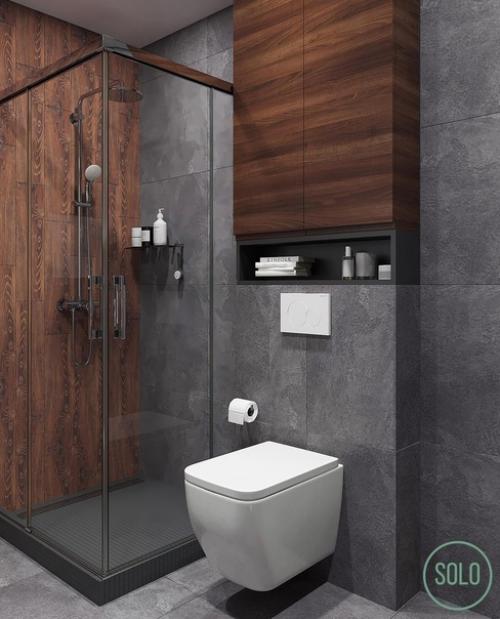 Несколько вариантов оформления санузла. 09