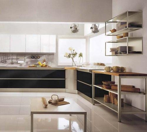 Черно-белый интерьер можно создать в ванной комнате, гостиной, кухне, подойдет он и для интерьера спальни. 06