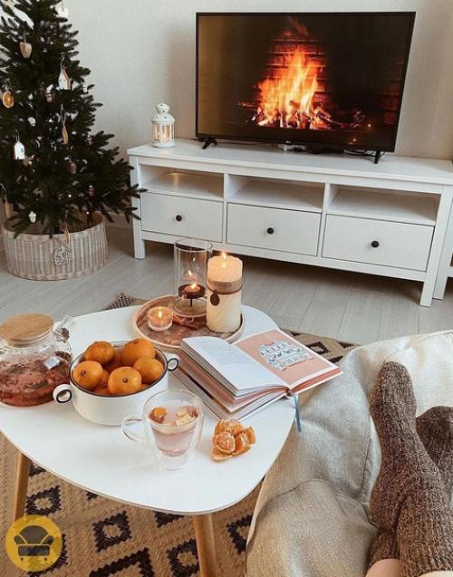 Пусть интерьер квартиры и выглядит однотонно, но зато такое оформление дарит невероятно теплую и уютную атмосферу тепла, любви и добра. 07