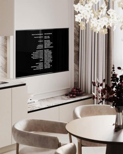 Не реализованный проект кухни гостиной. 03